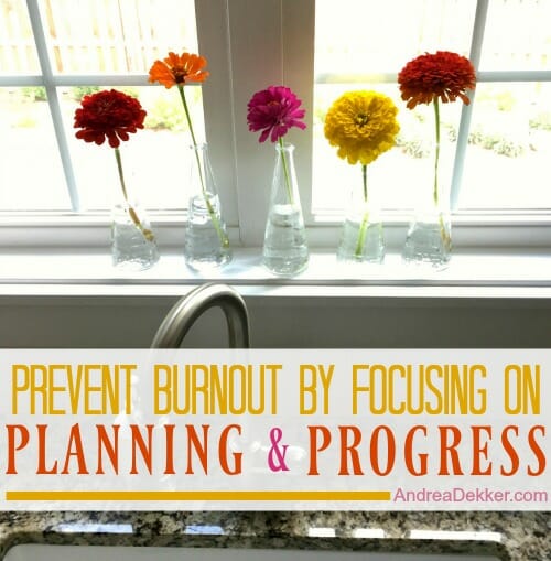 planning and progress
