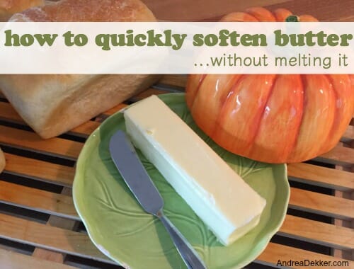 quickly soften butter