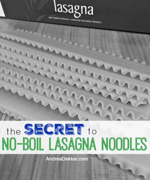 no-boil lasagna