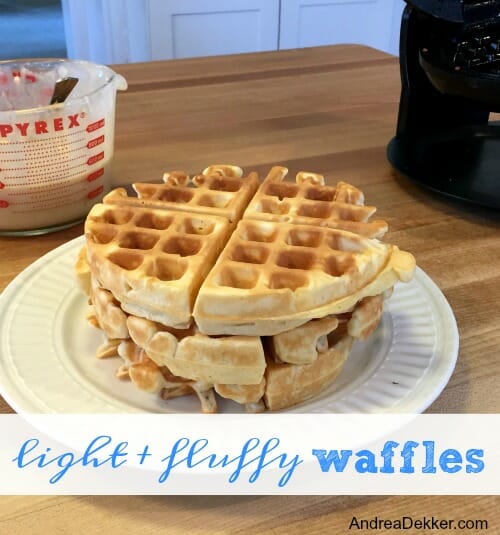 Classic Belgian Waffles - so light and fluffy! - Broma Bakery