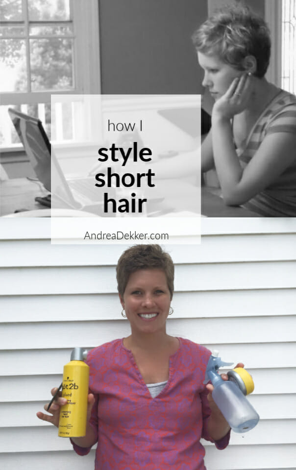 How to Style Short Hair (a video tutorial) | Andrea Dekker
