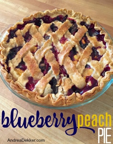 Blueberry Peach Pie | Andrea Dekker