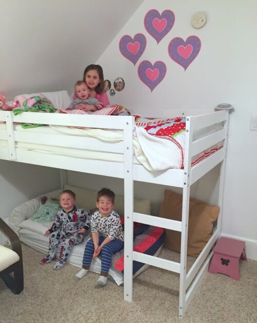 bed for 3 kids