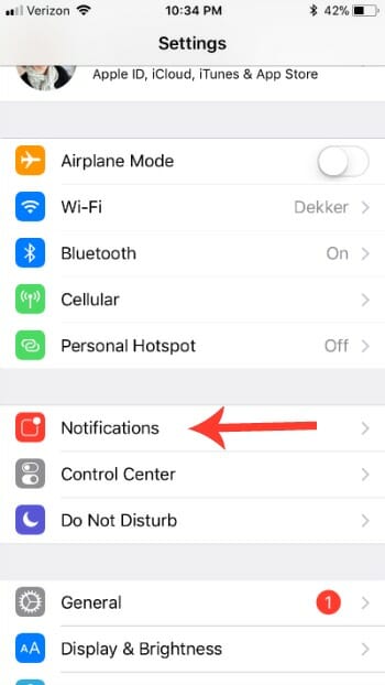 how to turn notifications off