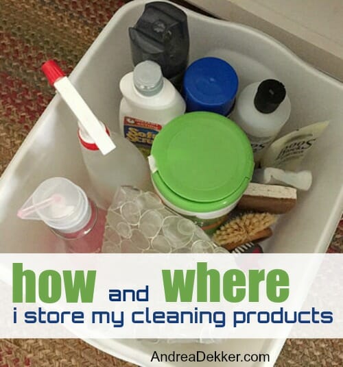 How and Where I Store My Cleaning Products