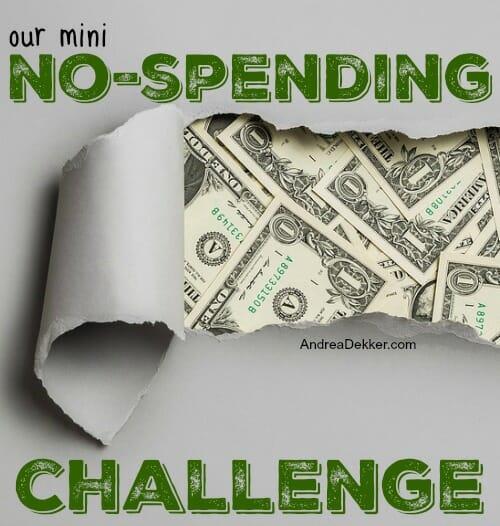 no spending challenge