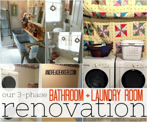 Our 3 Phase Bathroom Laundry Room Renovation Andrea Dekker