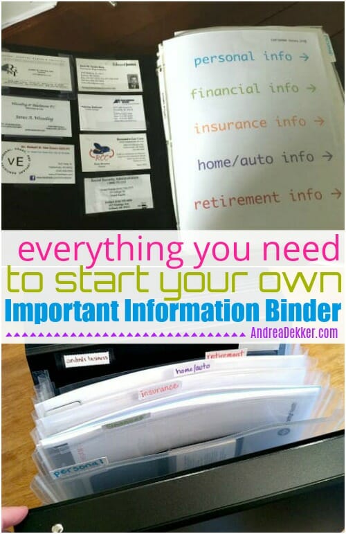 Building Your Important Documents Binder - Get Organized HQ