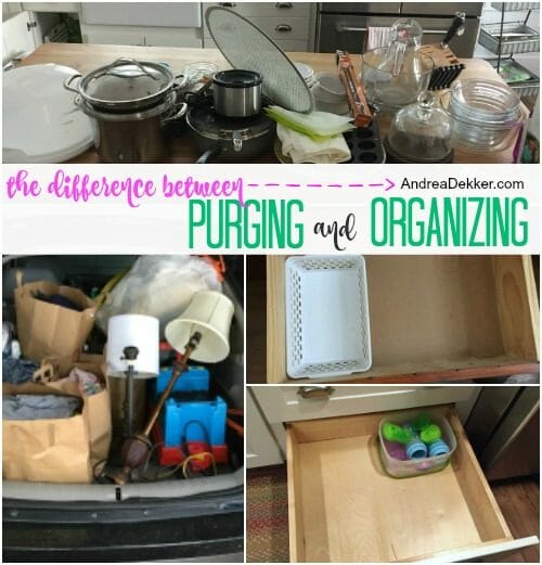 purging and organizing