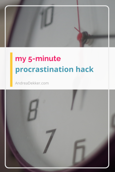 5 minute procrastination hack