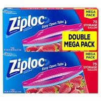 Ziploc Storage Bags, Gallon, Mega Pack, 150 ct (2 Pack, 75 ct)