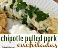 Chipotle Pulled Pork Enchiladas