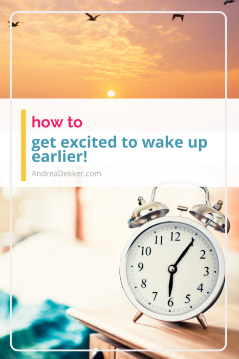 how to wake up earlier