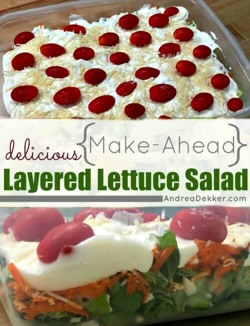 Make Ahead Layered Lettuce Salad