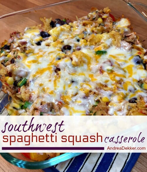 Southwest Spaghetti Squash Casserole | Andrea Dekker