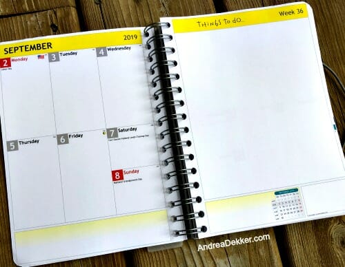 new planner layout