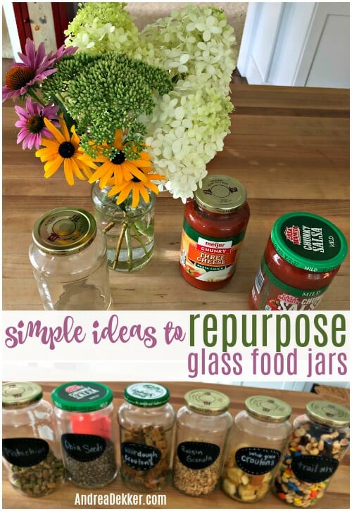 Simple Ideas to Repurpose Glass Food Jars
