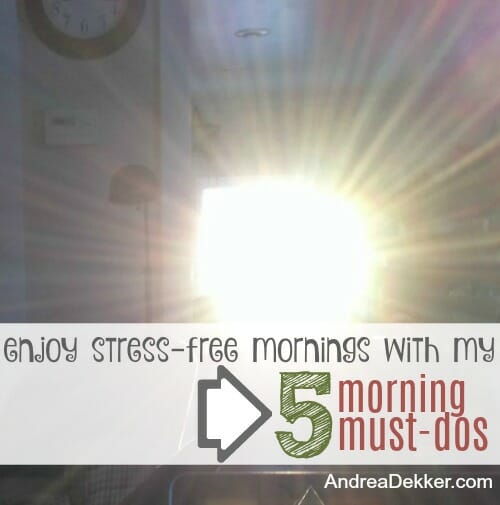 stress-free mornings