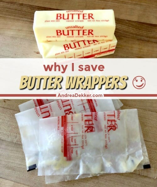 uses for butter wrappers