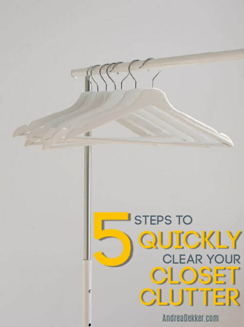 Clear out your clothing clutter