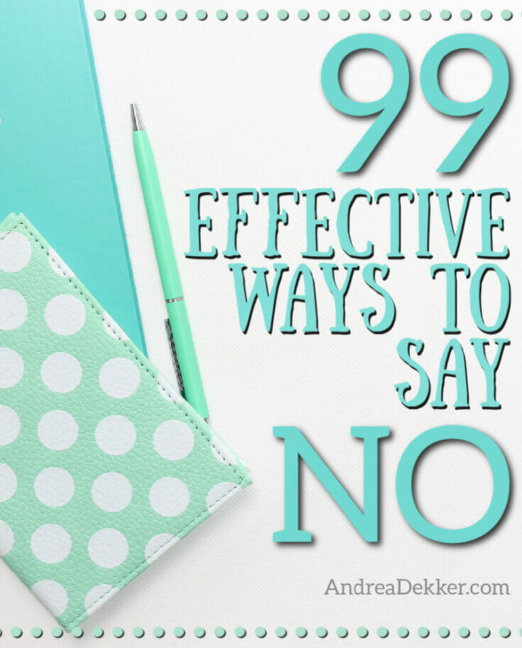 ways to say no