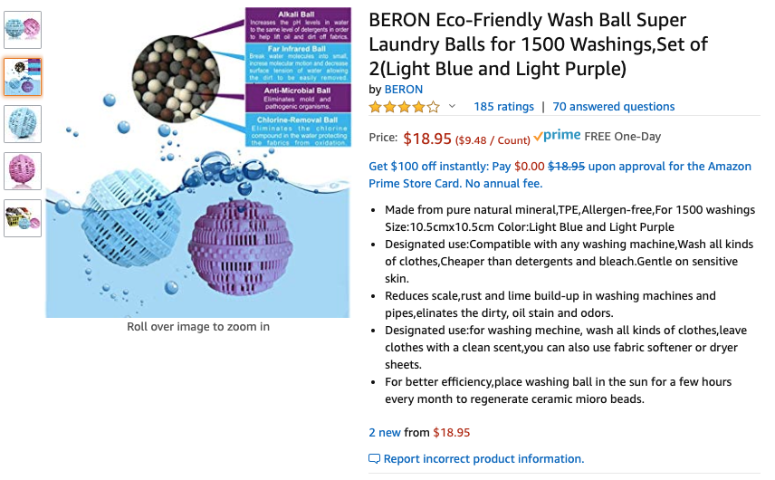 eco-friendly Laundry Balls