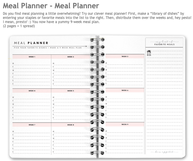 new meal planner