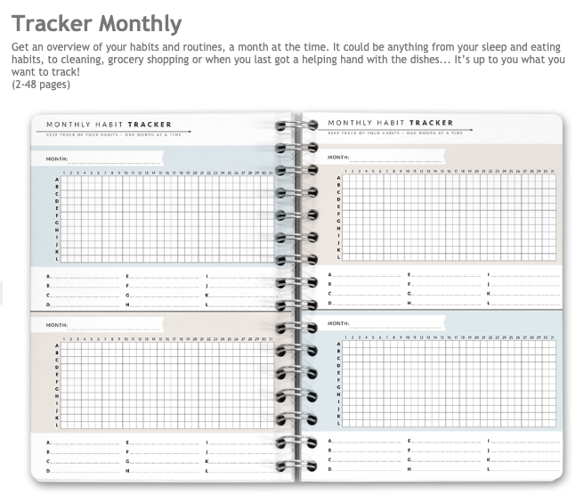 new monthly habit tracker