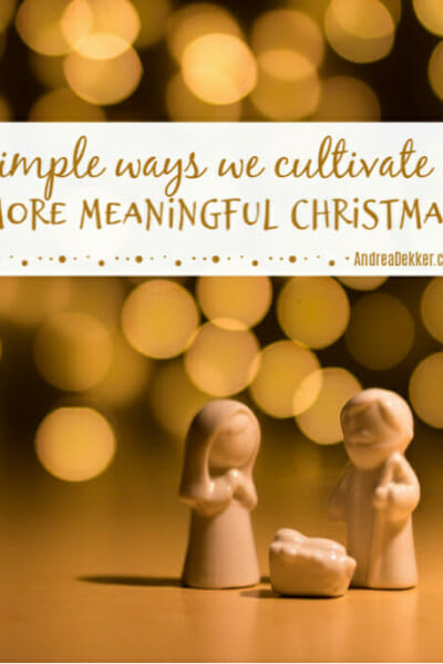 a more meaningful christmas