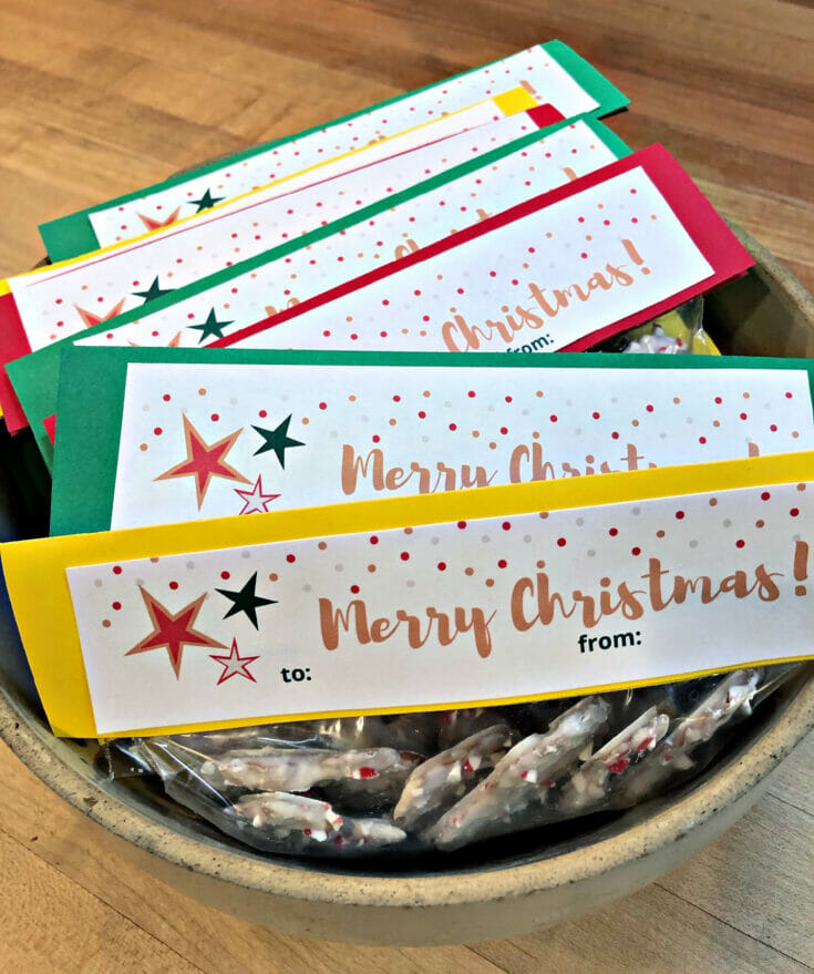 simple gift idea with free printable gift tag