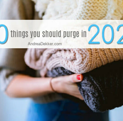 20 things to purge