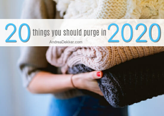 20 things to purge