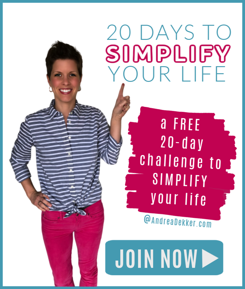 20-day simplify your life challenge