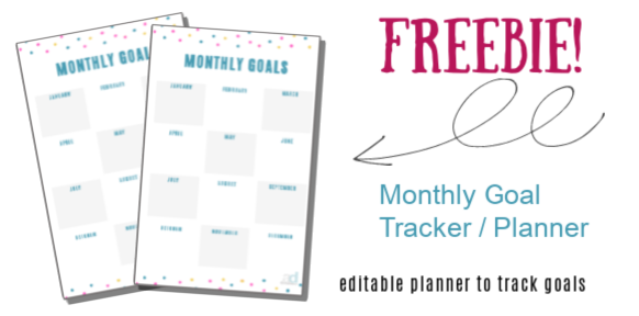 printable goal trackers