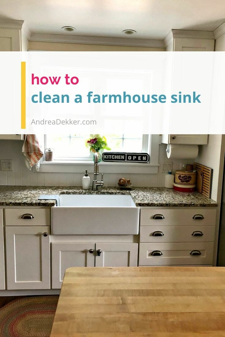 Cleaning our Farmhouse Sink — I'm a Work in Progress