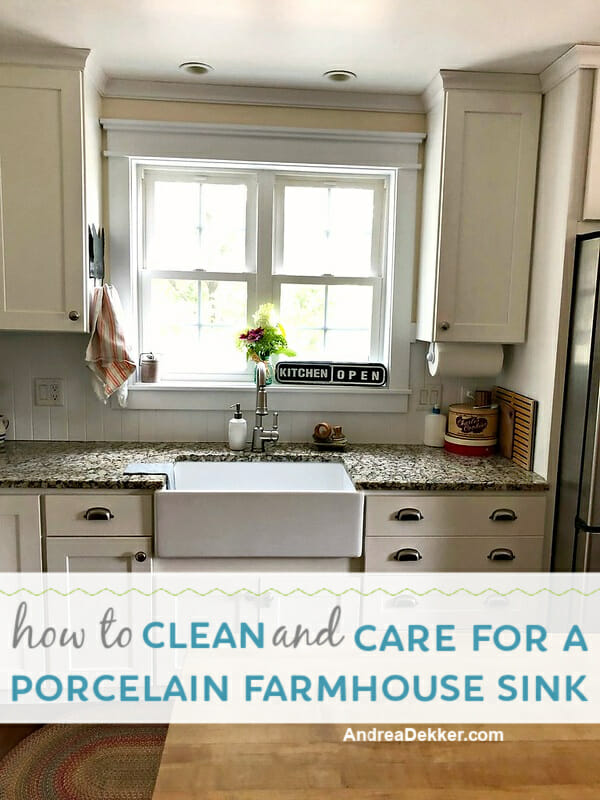 How To Clean And Care For A Porcelain Farmhouse Sink Andrea Dekker