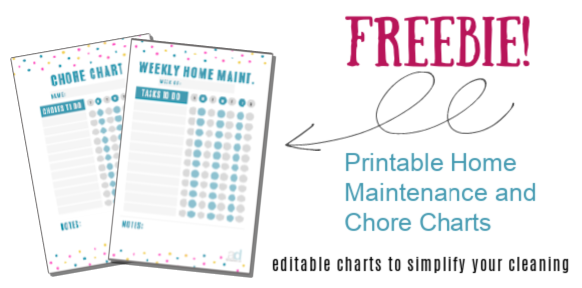 printable home maint charts