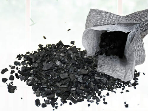 bags of activated charcoal