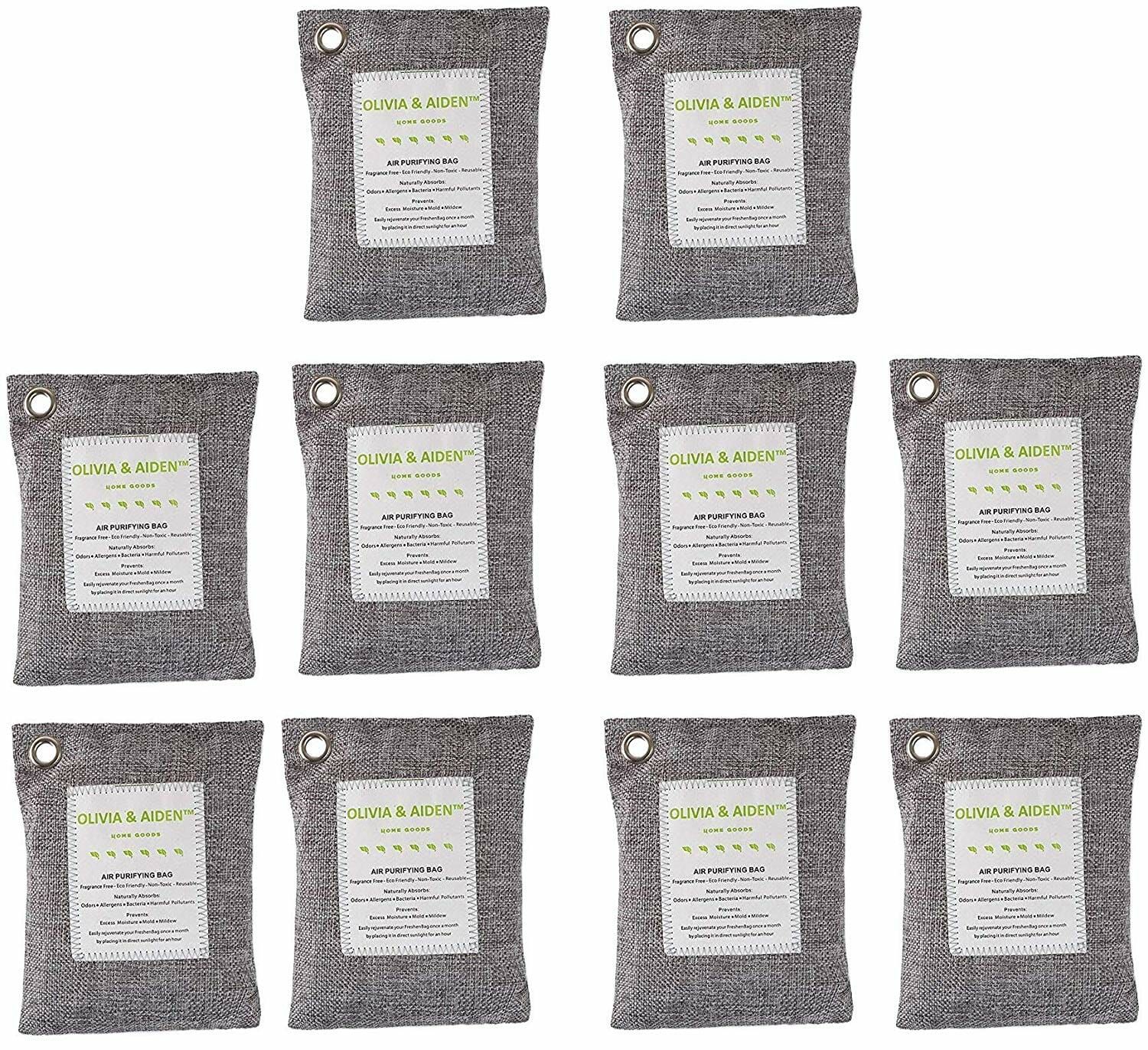 bags of activated charcoal