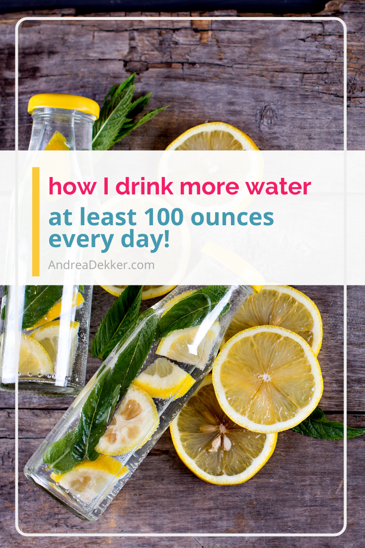 hoe drink ik elke dag meer water via @andreadekker