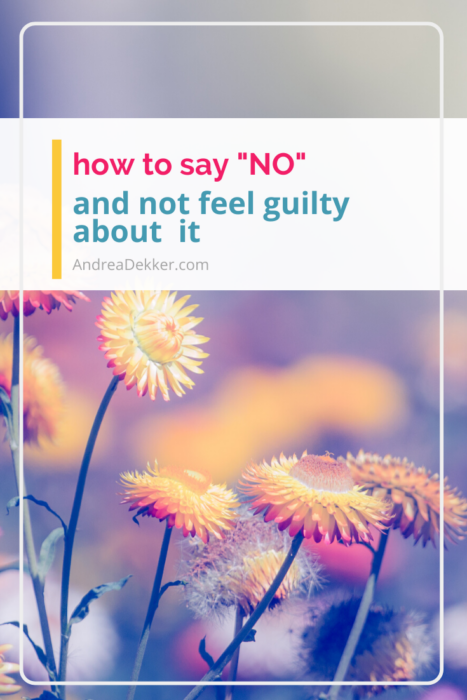 how to say no without guilt