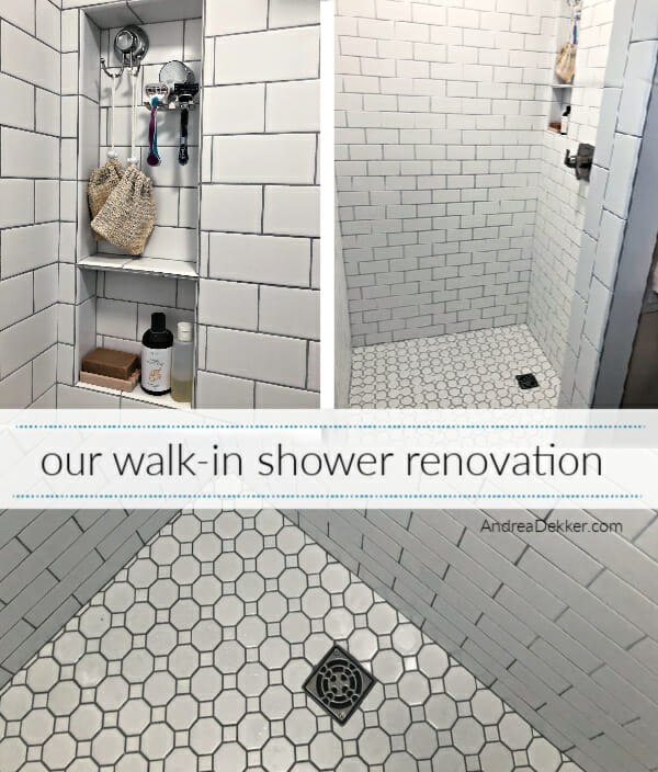 our walk in shower renovation
