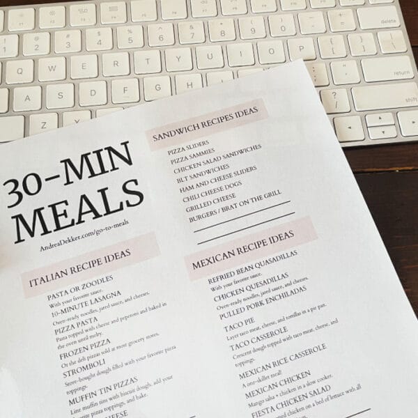 30 minute meals