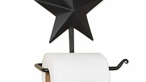 Black Star Toilet Paper Holder