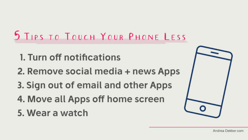 5 tips to touch your phone less