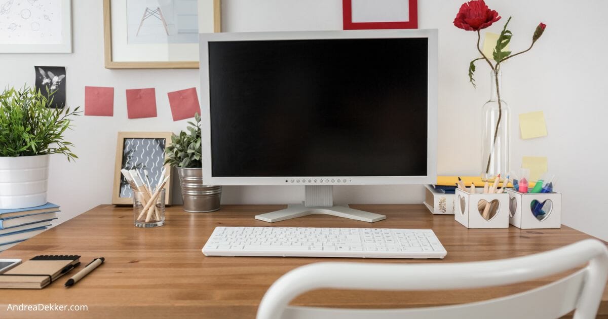 organized office desk