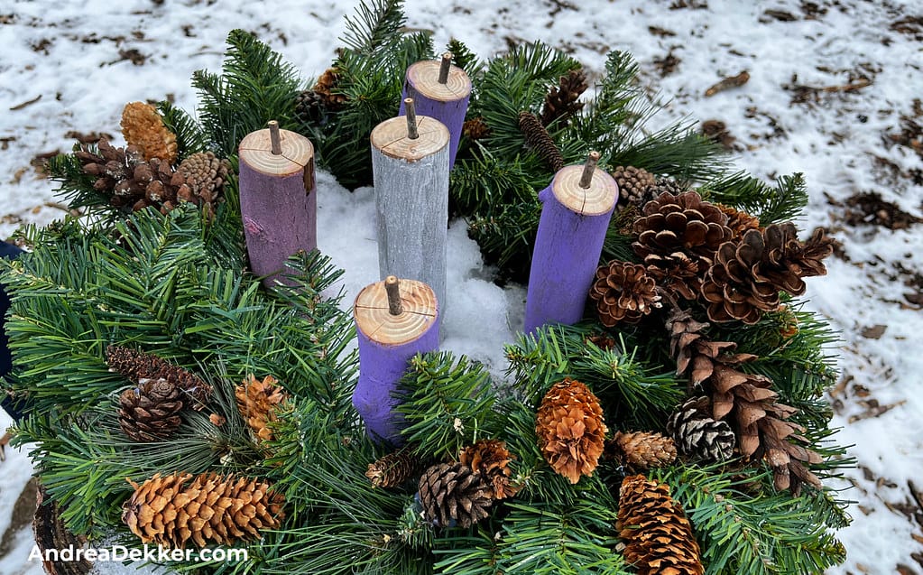 rustic advent wreath