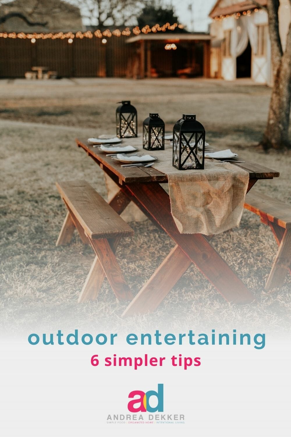 simpler outdoor entertaining