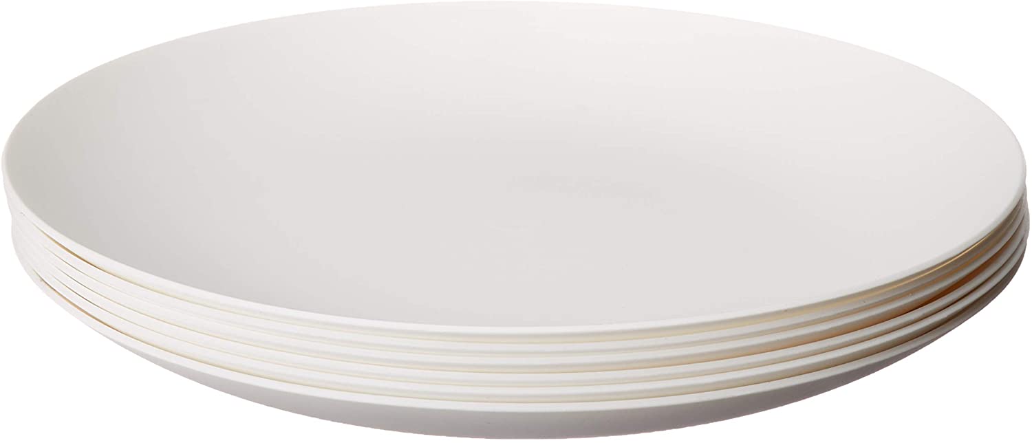 white plates
