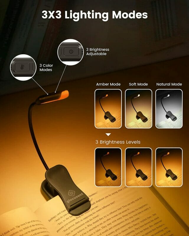 rechargeable book lamp